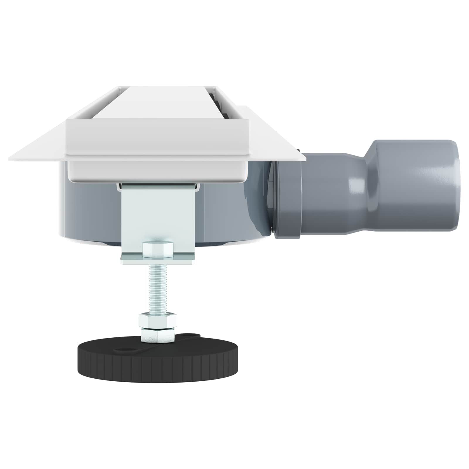 Duschablauf 2-in-1 mit 360° Siphon Silber 54 x 11 x 9,5 cm