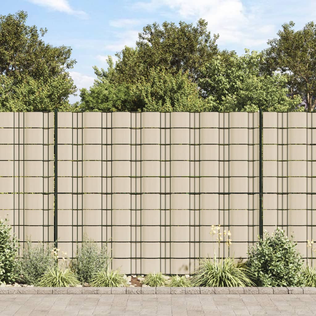 Garten-Sichtschutz 4 Stk. PVC 35x0,19 m Grün