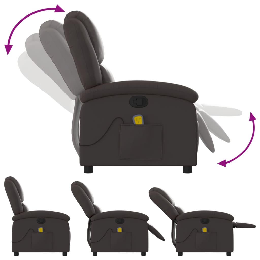 Relaxsessel Echtleder Schwarz