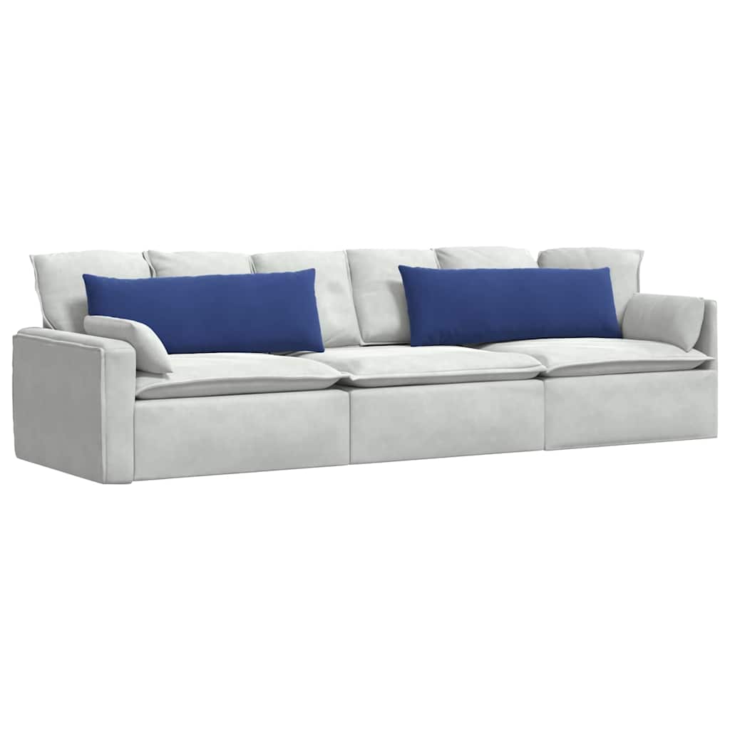 Sofakissen 2 Stück Blau 50 x 30 cm Cordstoff