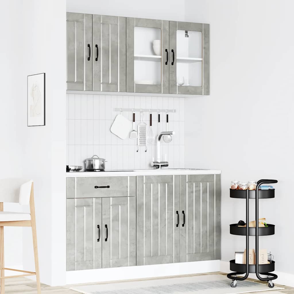4-tlg. Küchenschrank-Set Lucca Weiß Holzwerkstoff