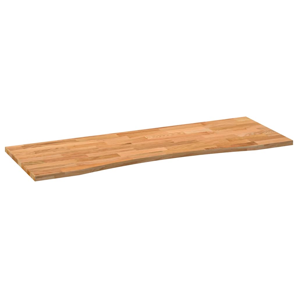 Schreibtischplatte Unbehandelt 80x50x2,5 cm Massivholz Eiche