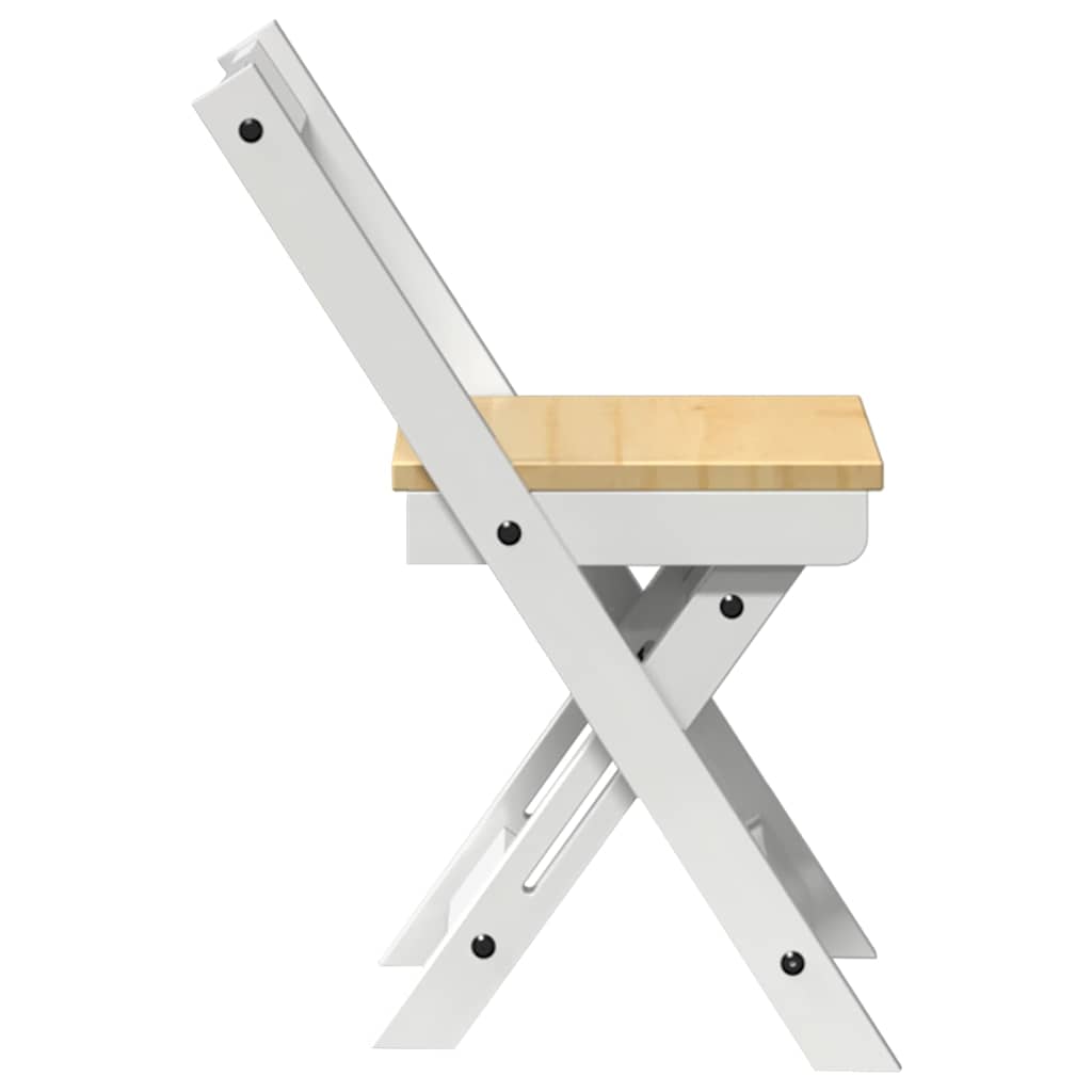 Esszimmerstühle Klappbar 4 Stk. Corona Wachsbraun Massivholz