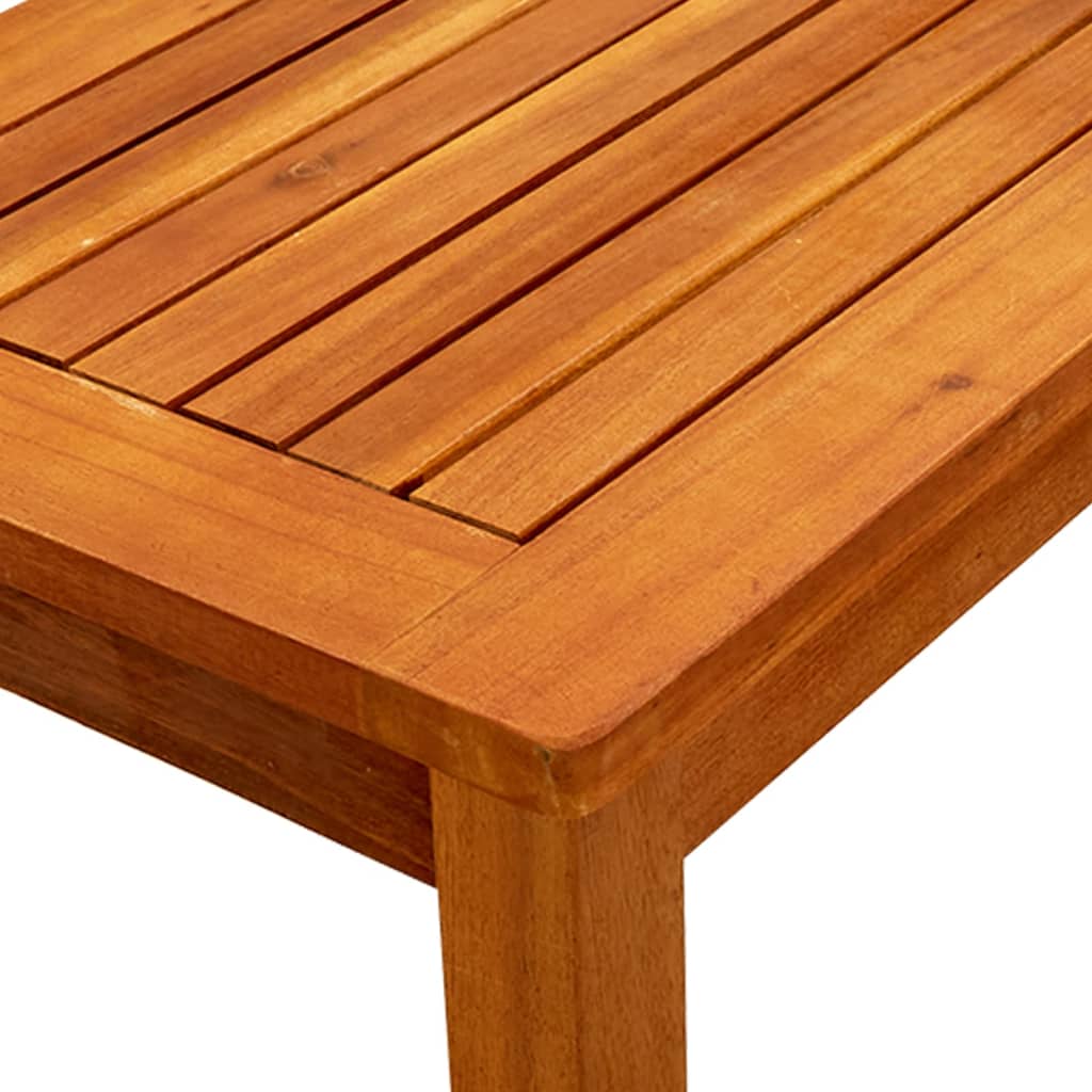 Couchtisch Helles Akazienholz 45 x 45 x 36 cm Massivholz Akazie