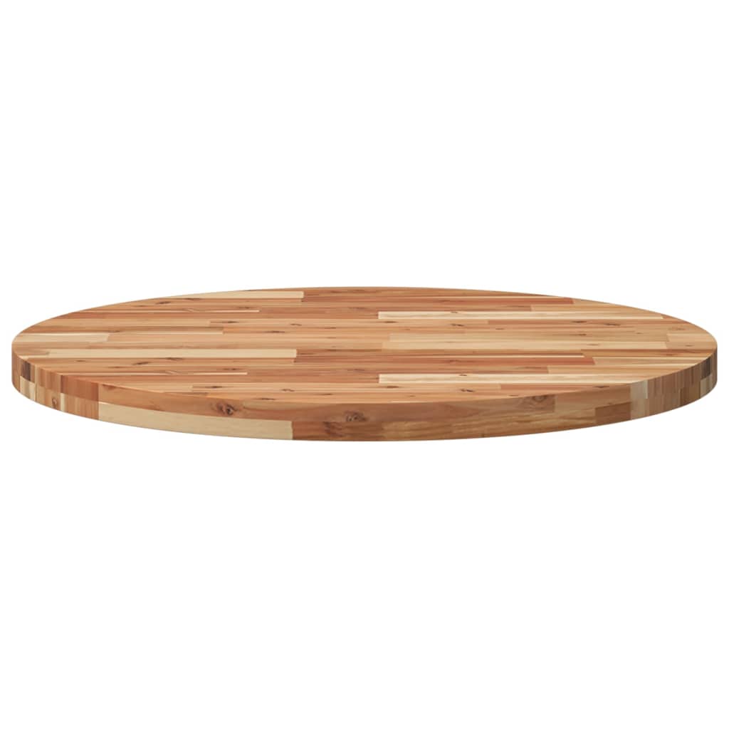 Tischplatte Rund Ø40x2 cm Massivholz Akazie
