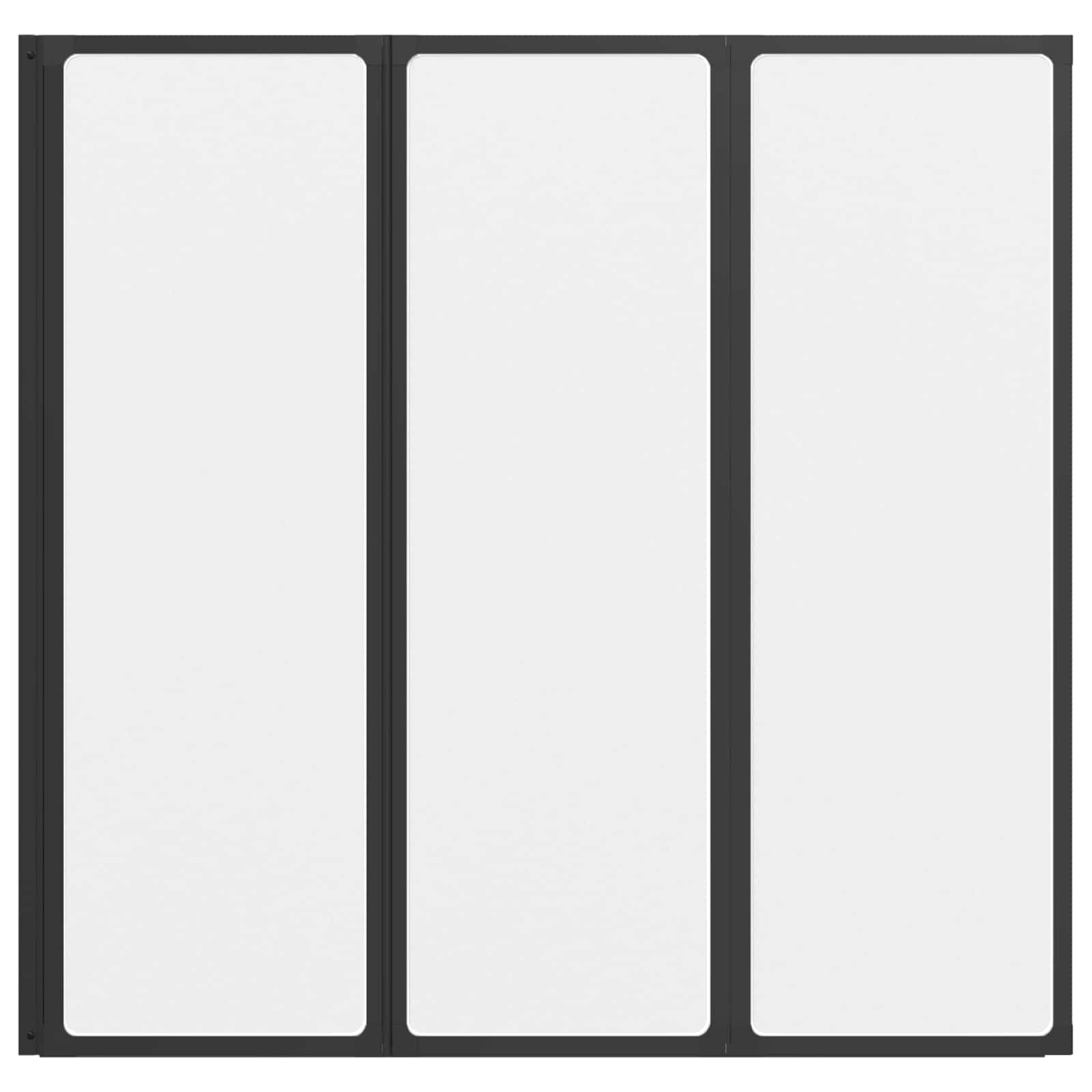 Duschwand 117x120 cm 3 Paneele Faltbar