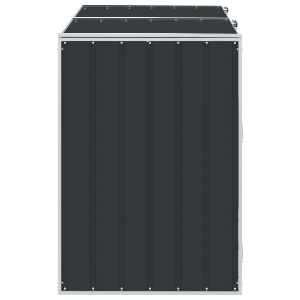 Mülltonnenbox für 1 Tonne Grün 72x81x115 cm Stahl