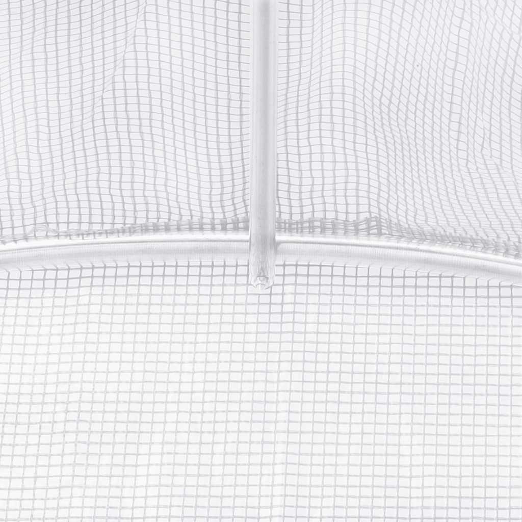 Gewächshaus mit Stahlrahmen Grün 24 m² 6x4x2,85 m