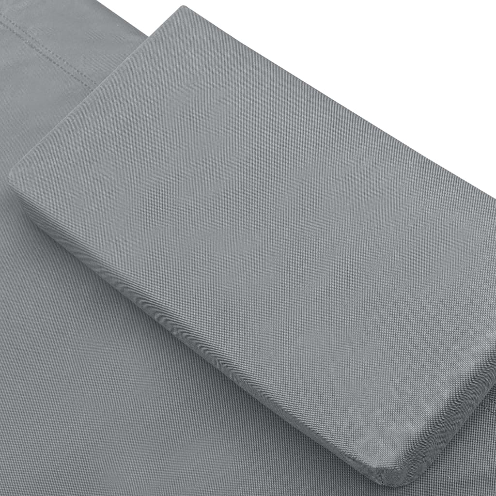 Gartenbett Creme 200x90 cm Stahl