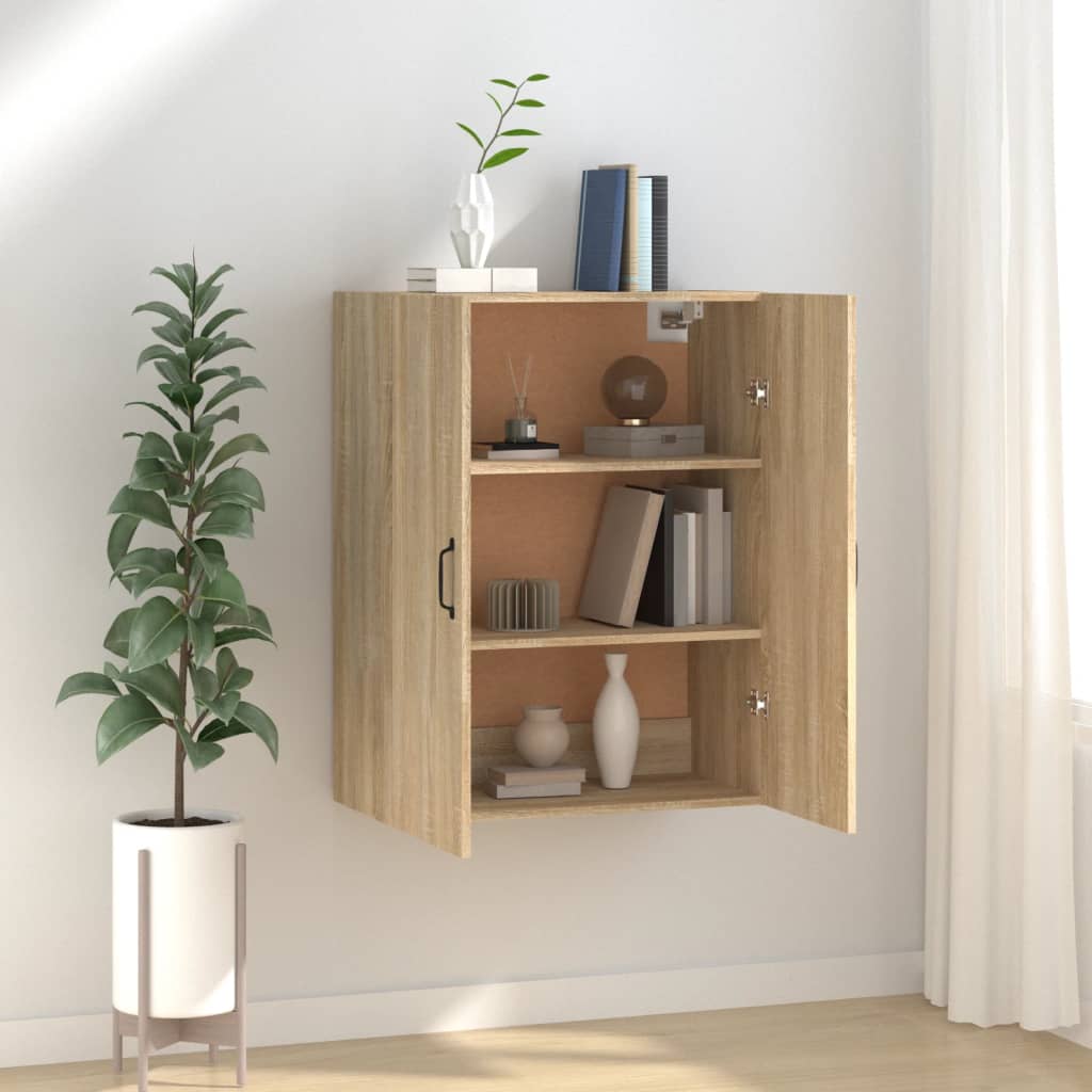 Hängeschrank Weiß 69,5x34x90 cm Holzwerkstoff