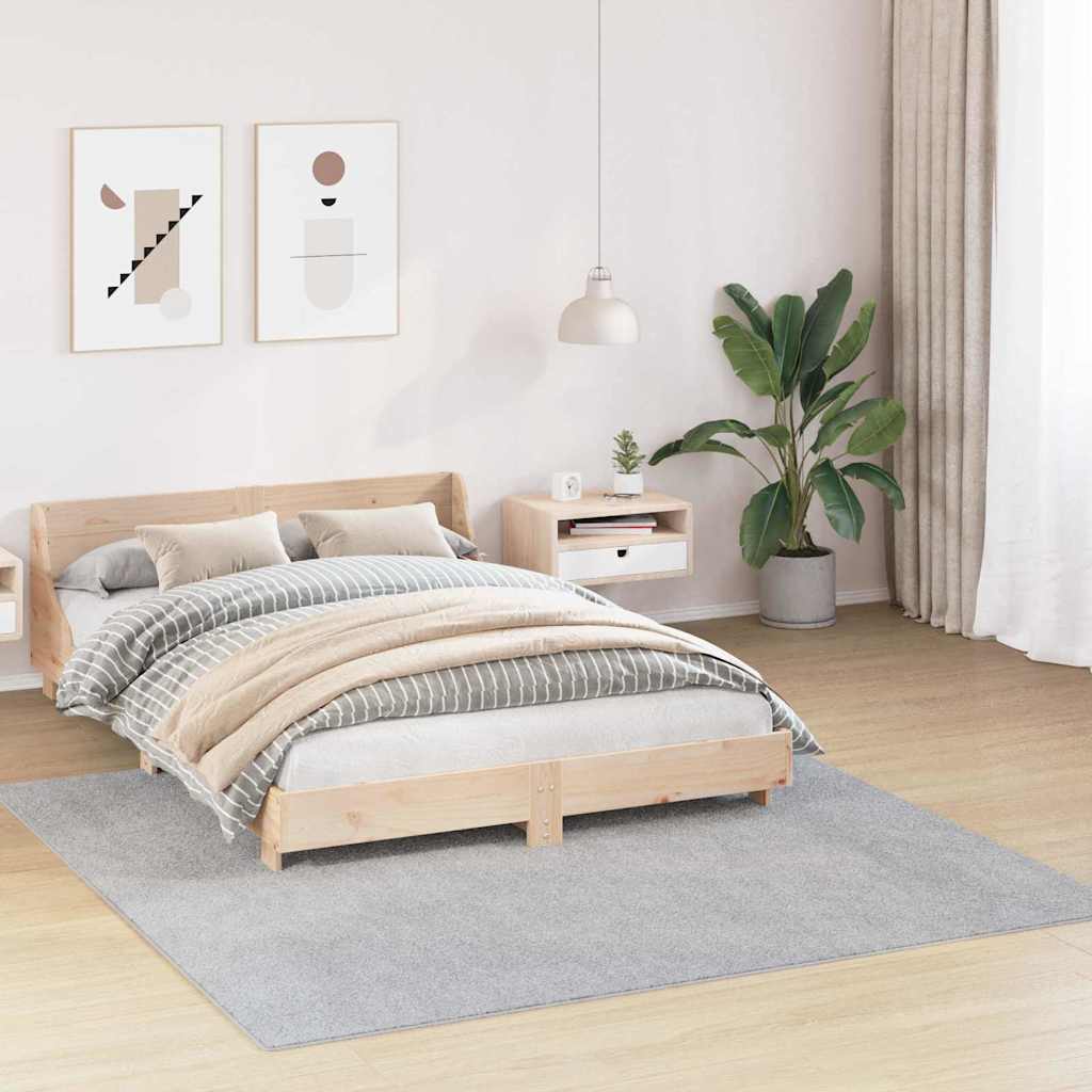 Anti-Rutsch Shaggy Teppich Dunkelgrau 200 x 200 cm PP