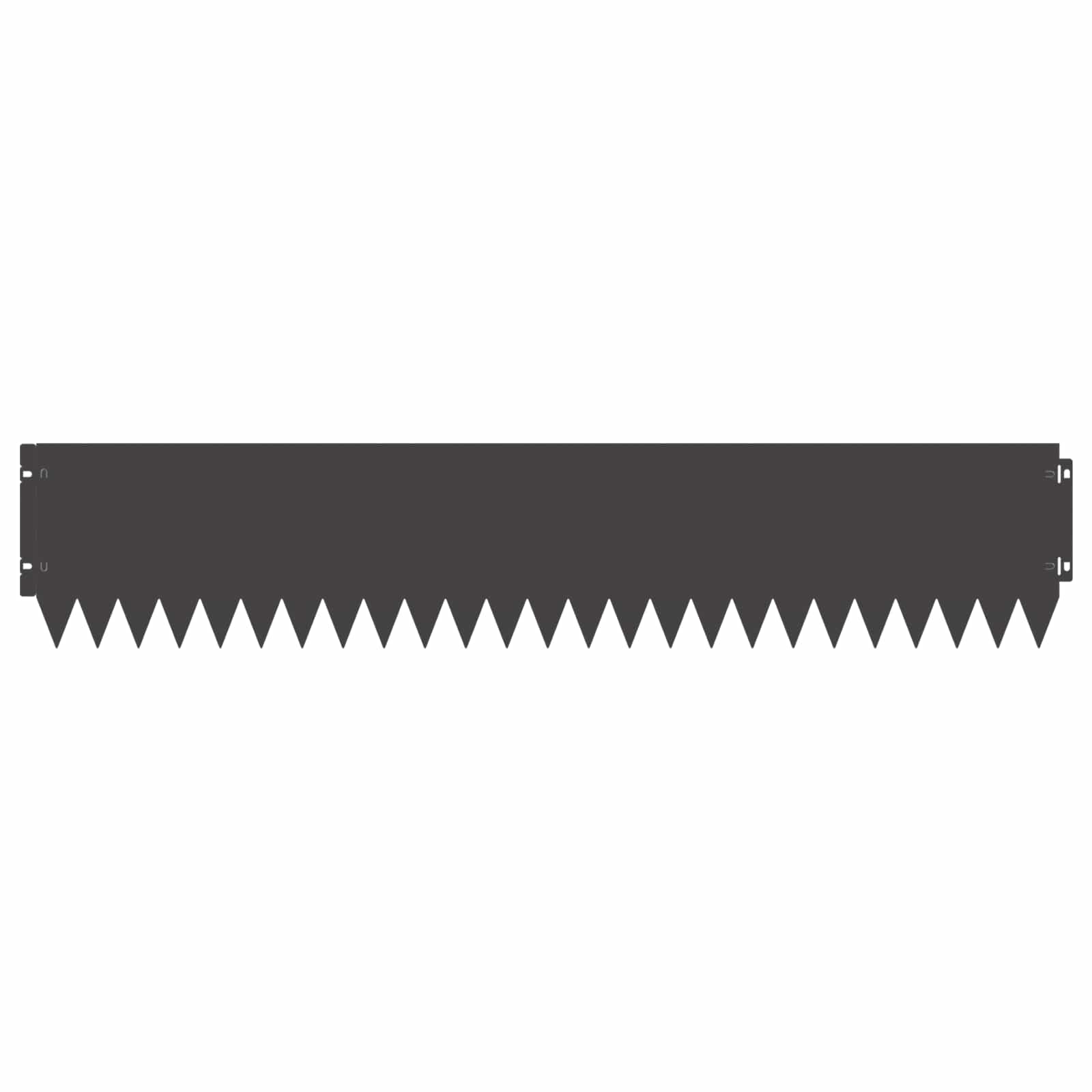 Raseneinfassung 10 pcs 103 x 10 cm Stahl Schwarz