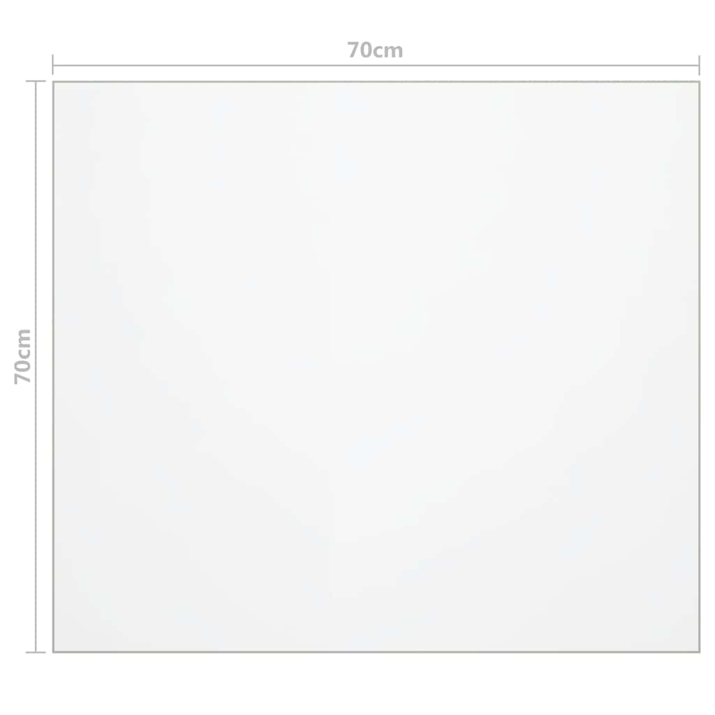 Tischfolie Transparent 100x60 cm 1,6 mm PVC