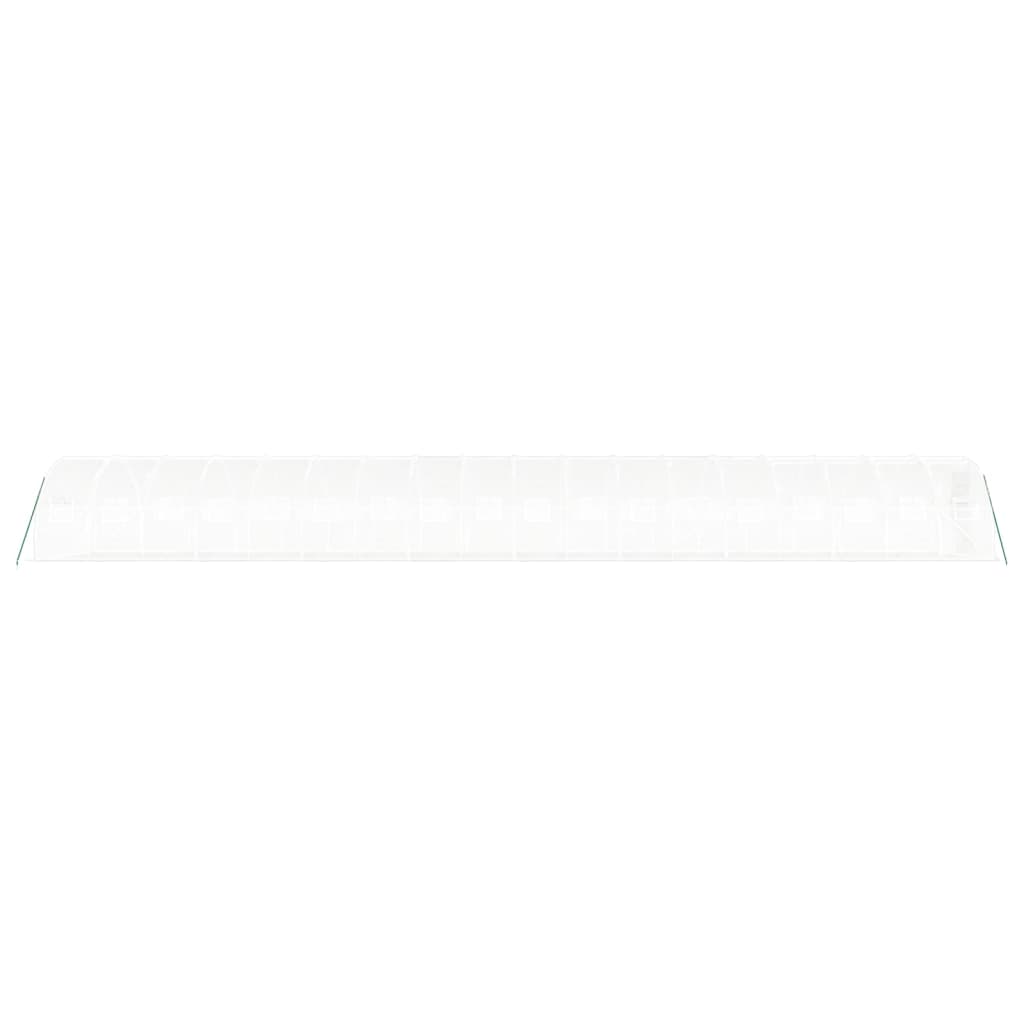 Gewächshaus mit Stahlrahmen Grün 48 m² 16x3x2 m