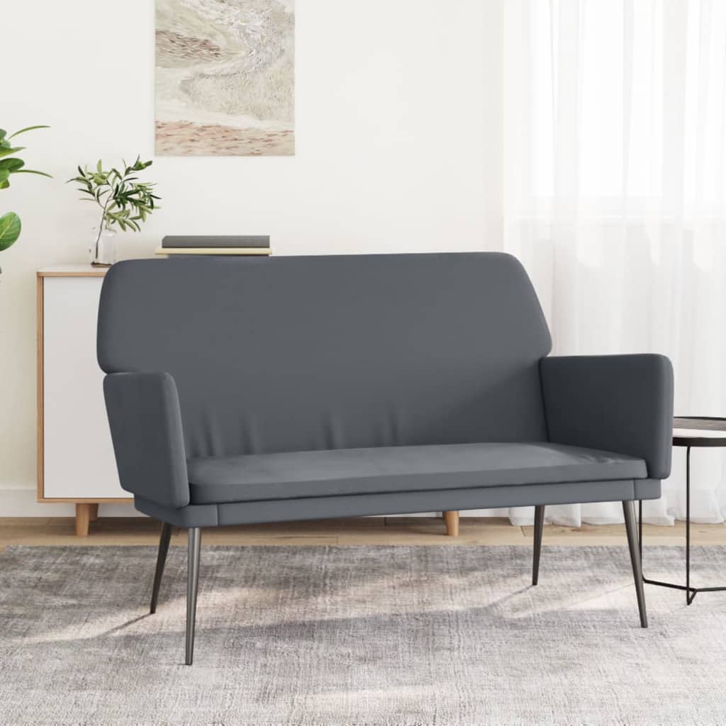 Sitzbank Dunkelgrün 108x79x79 cm Samt