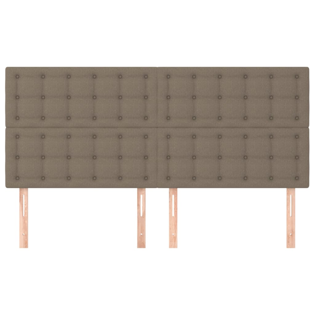 Kopfteil Hellgrau 80x5x118/128 cm Stoff
