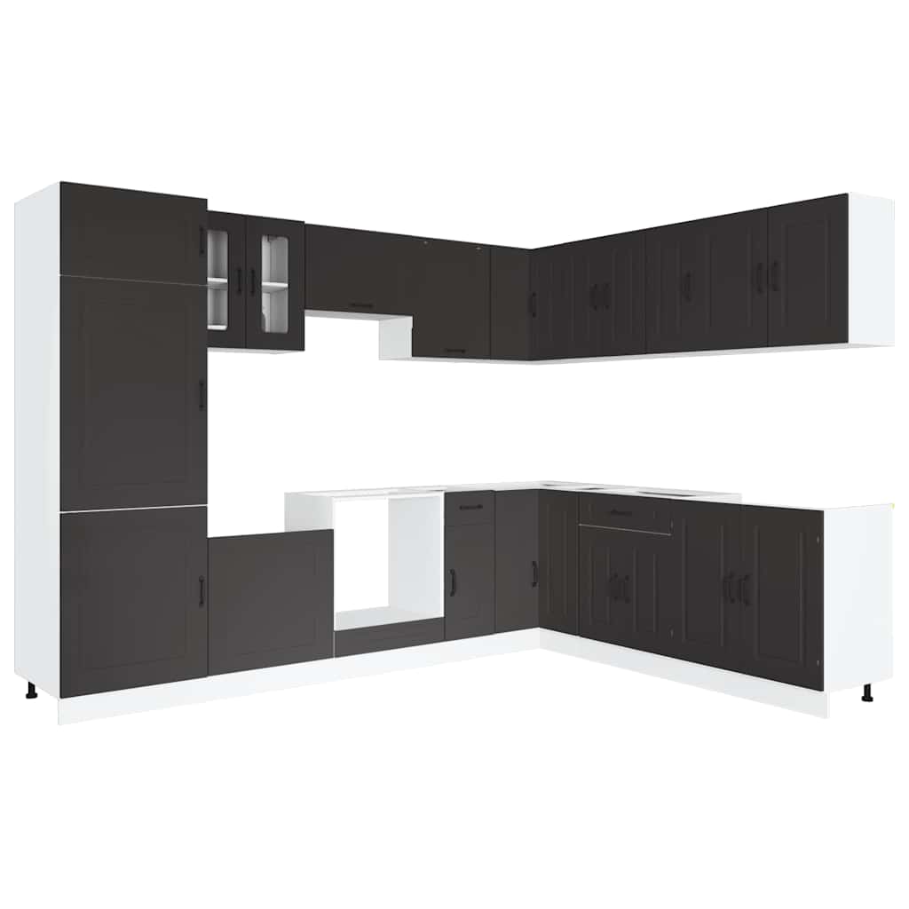 14-tlg. Küchenschrank-Set Kalmar Weiß Holzwerkstoff