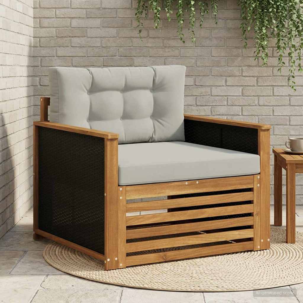 2 Stück Outdoor-Sofa Natur