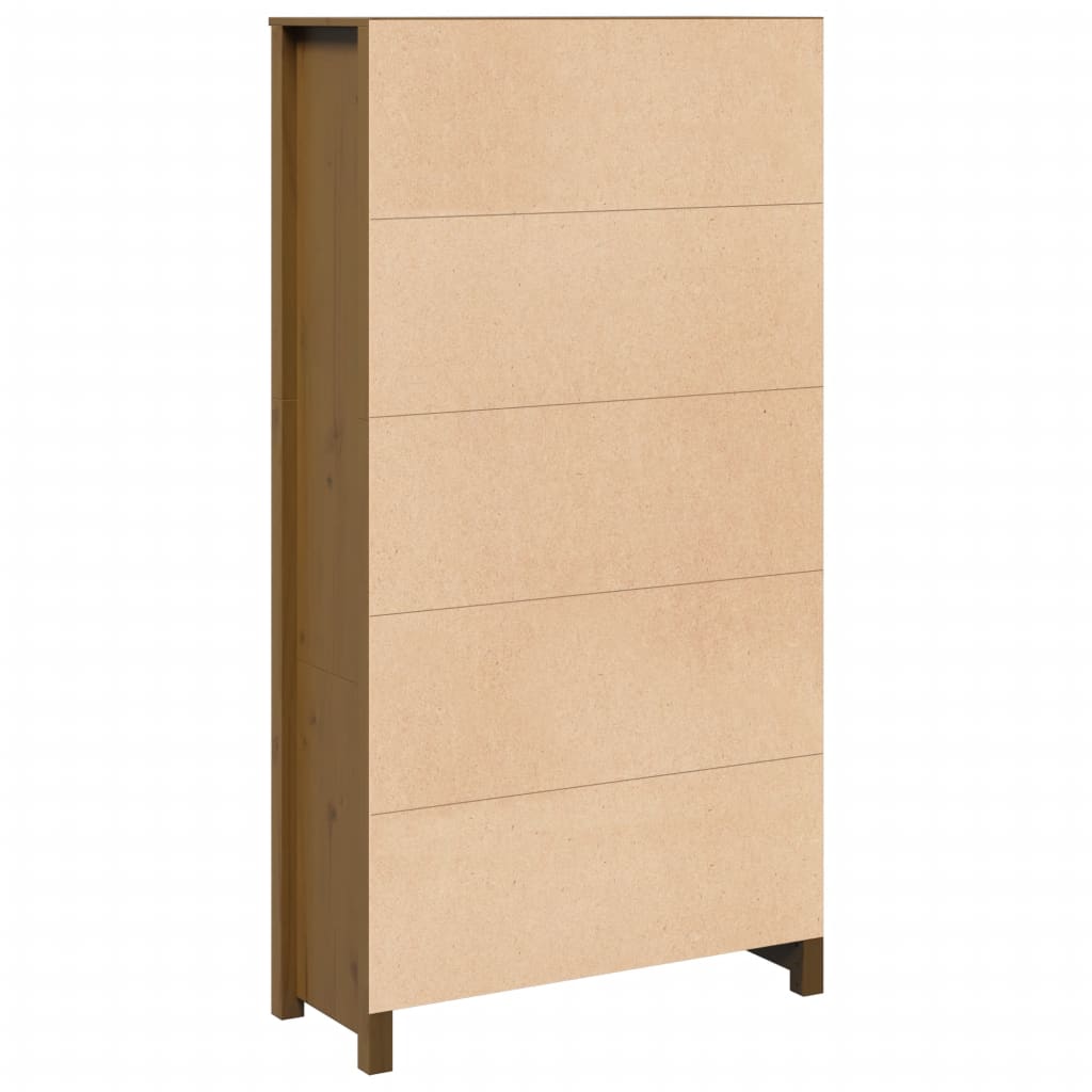 Highboard 80x35x154 cm Massivholz Kiefer