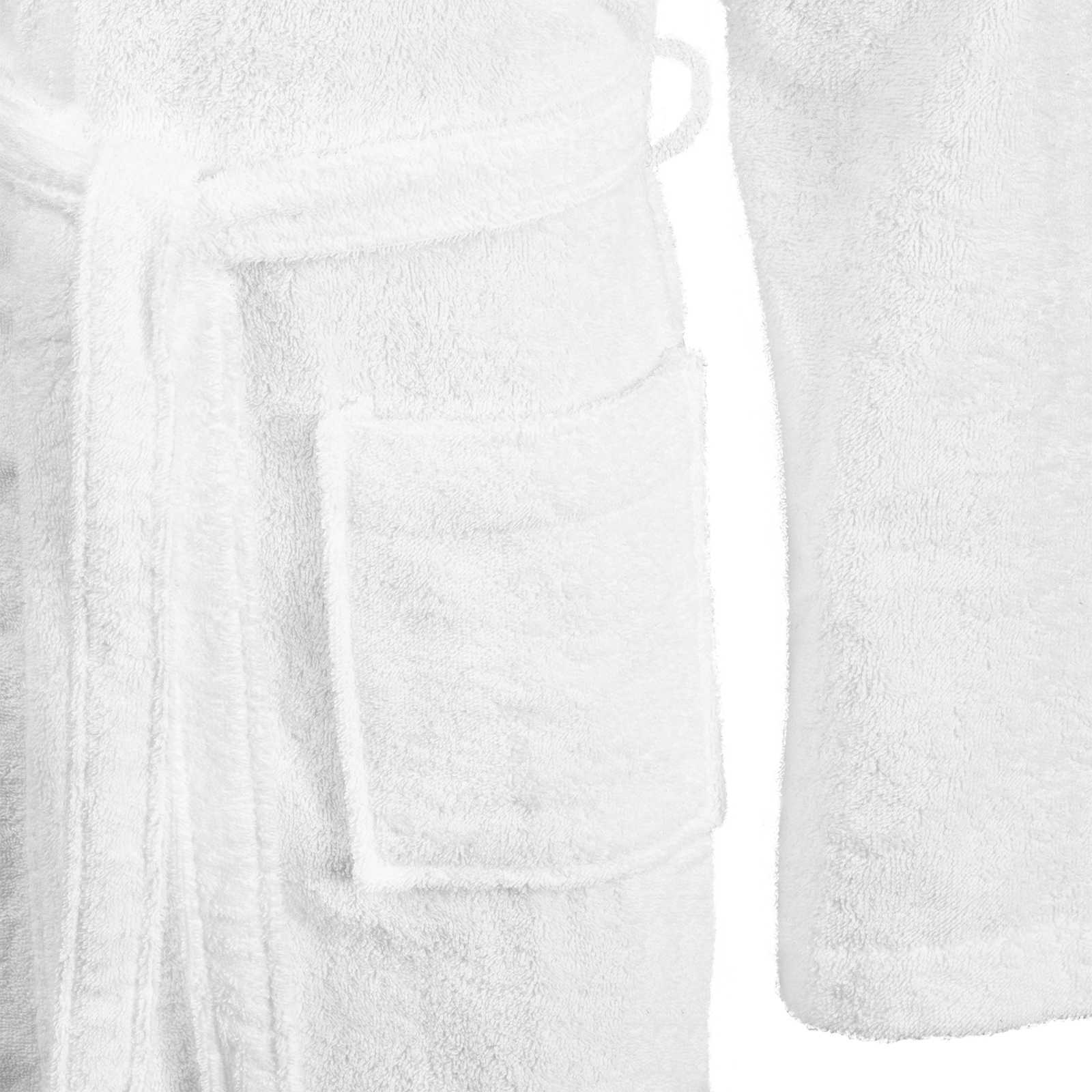 Bademantel KINN Weiß S Baumwolle