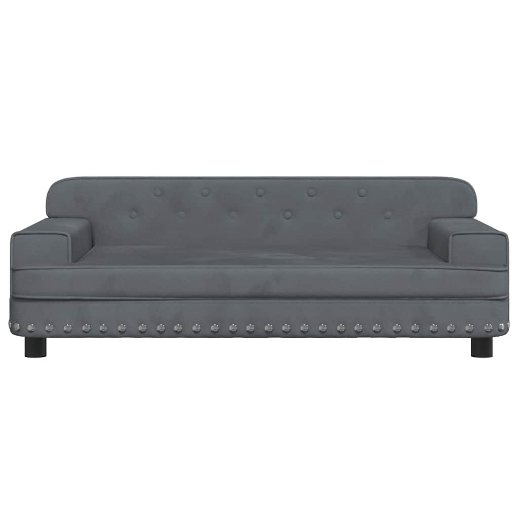 Hundebett Rosa 90x53x30 cm Samt