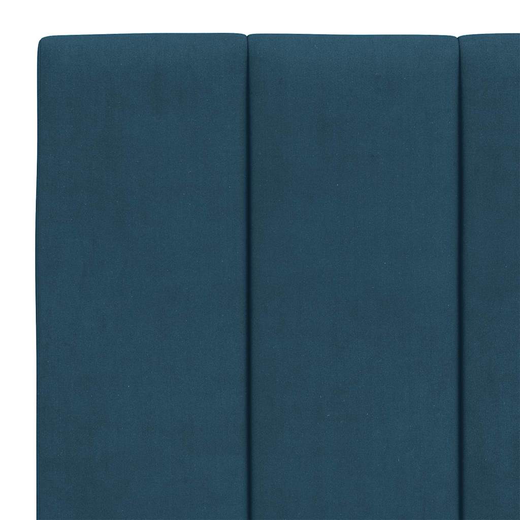 Bett mit Matratze "Hanko" Hellgrau 80x200 cm Samt