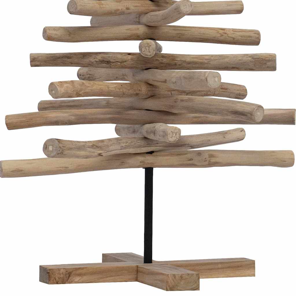 Weihnachtsbaum mit Ständer Braun 60 cm Massivholz Teak