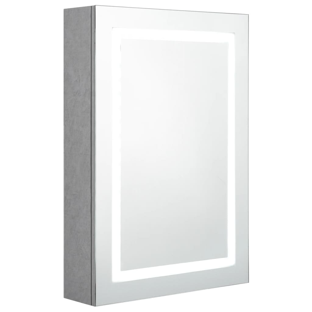 LED-Spiegelschrank fürs Bad Glänzend Weiß 50x13x70 cm