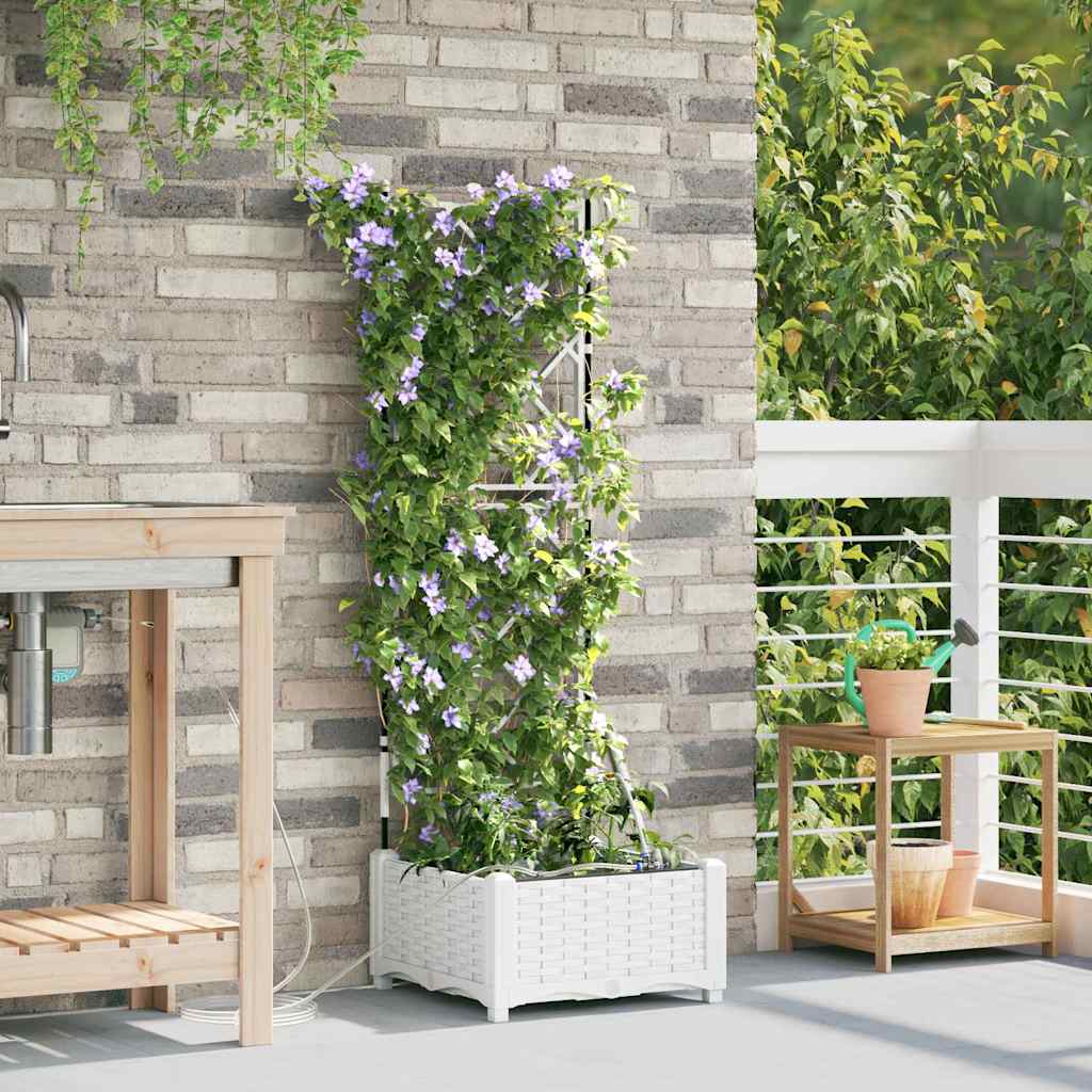 Garten-Pflanzgefäß 4 Stk. Braun 160 x 40 x 22 cm PP