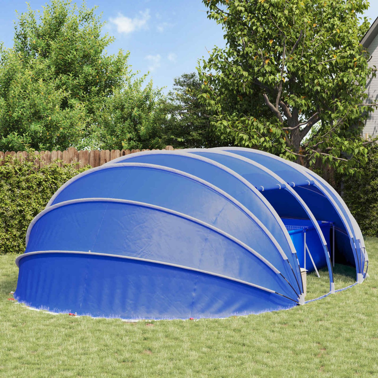 Poolzelt Kuppel 538 x 440 x 204 cm Azure Blau