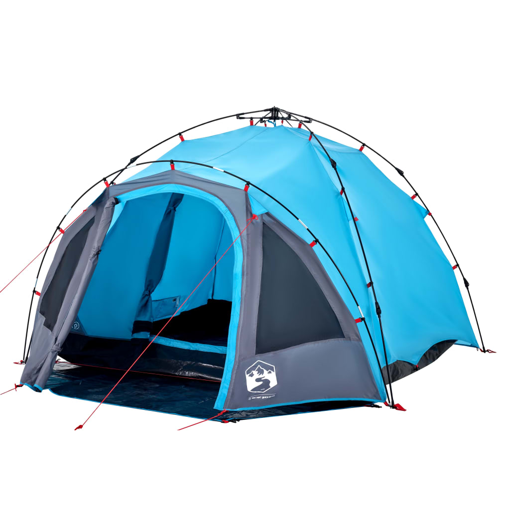 Kuppel-Campingzelt 3 Personen Grün Quick Release
