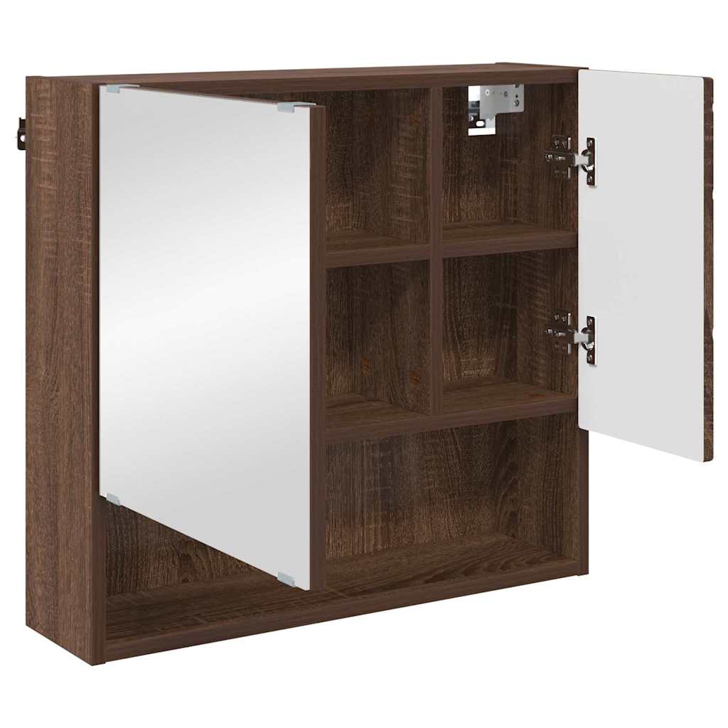 Badezimmermöbel-Set mit Tür 3 pcs Weiß Holzwerkstoff & Metall