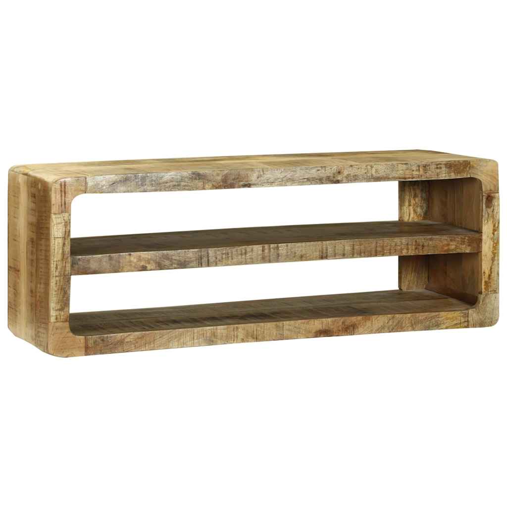 TV-Schränk mit Regal Braun 60 x 32 x 36 cm Massivholz Mango