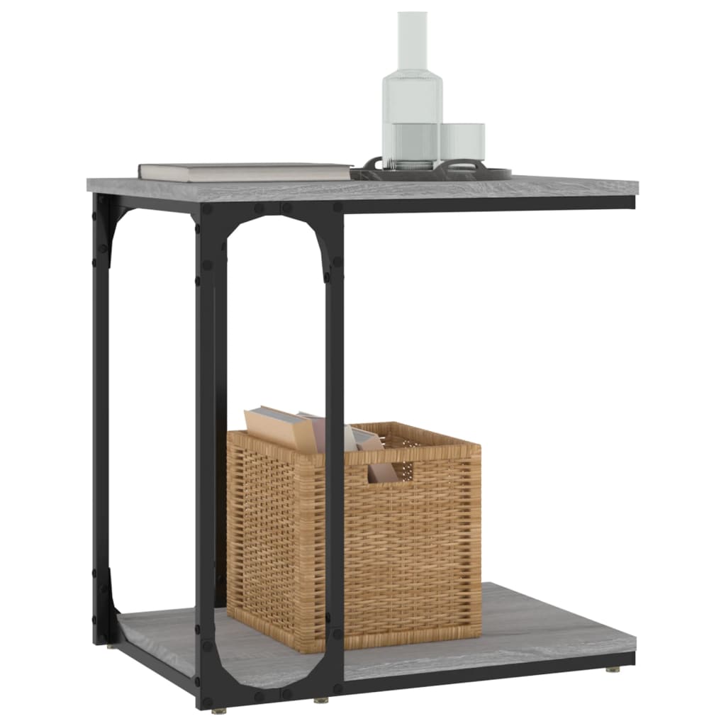 Beistelltisch Schwarz 50x35x52 cm Holzwerkstoff
