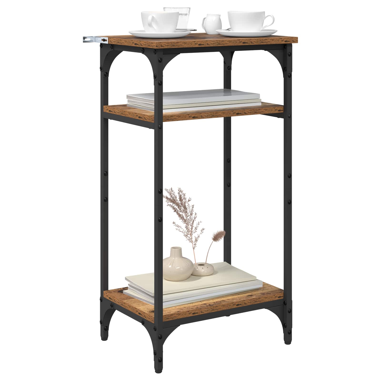 Beistelltisch Schwarz 40x30x75 cm Holzwerkstoff
