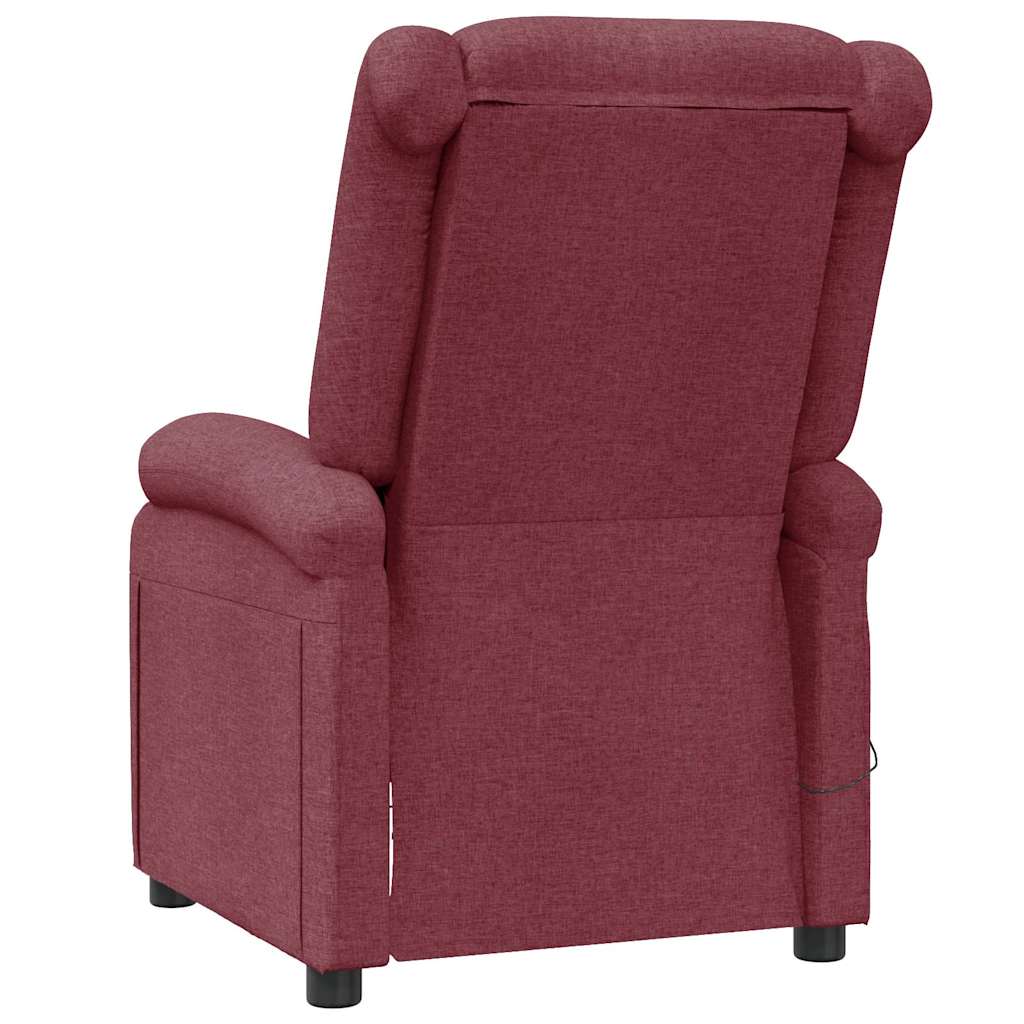 Massagesessel Hellgrau Stoff