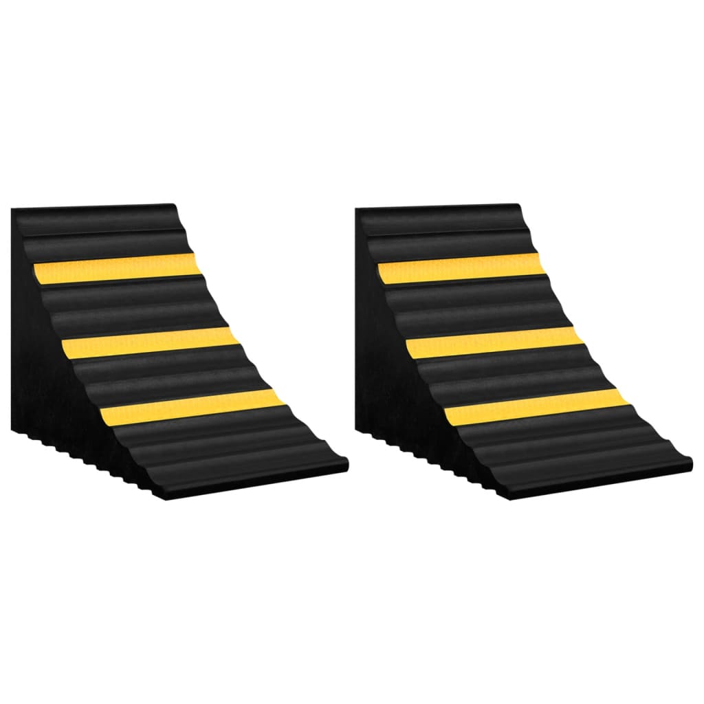 Unterlegkeile 4 Stk. 16x9x9 cm Gummi