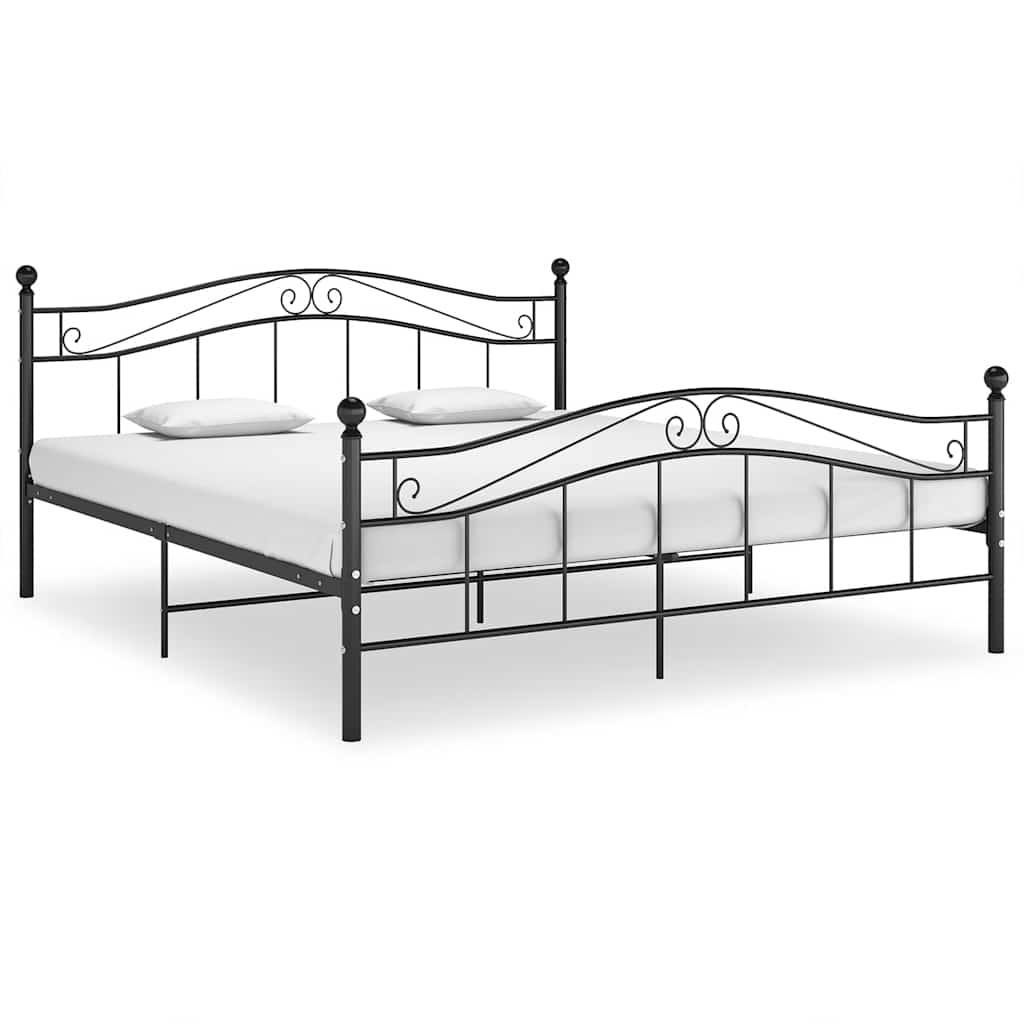 Bett Weiß Metall 120x200 cm