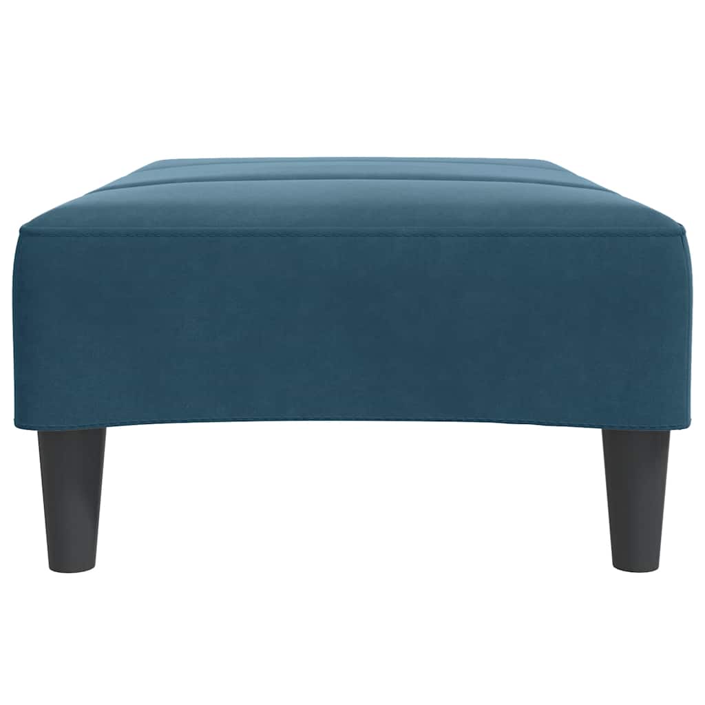 Fußhocker Blau 77x55x31 cm Samt