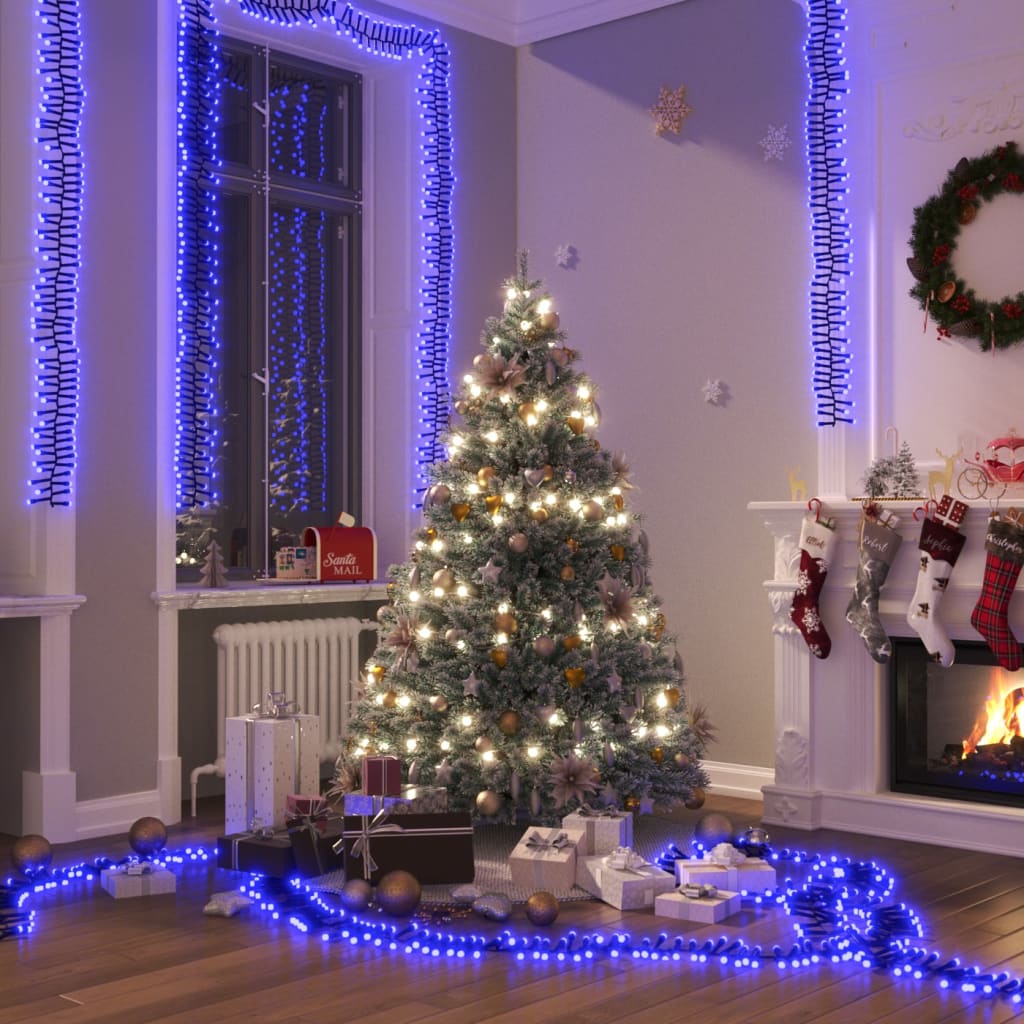 LED-Lichterkette mit 400 LEDs Warmweiß PVC