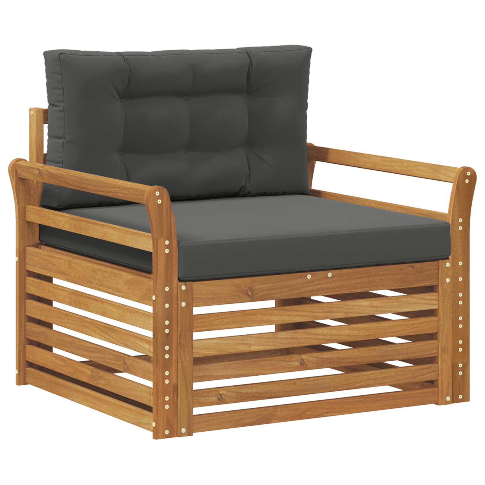 2 Stück Outdoor-Sofa Natur