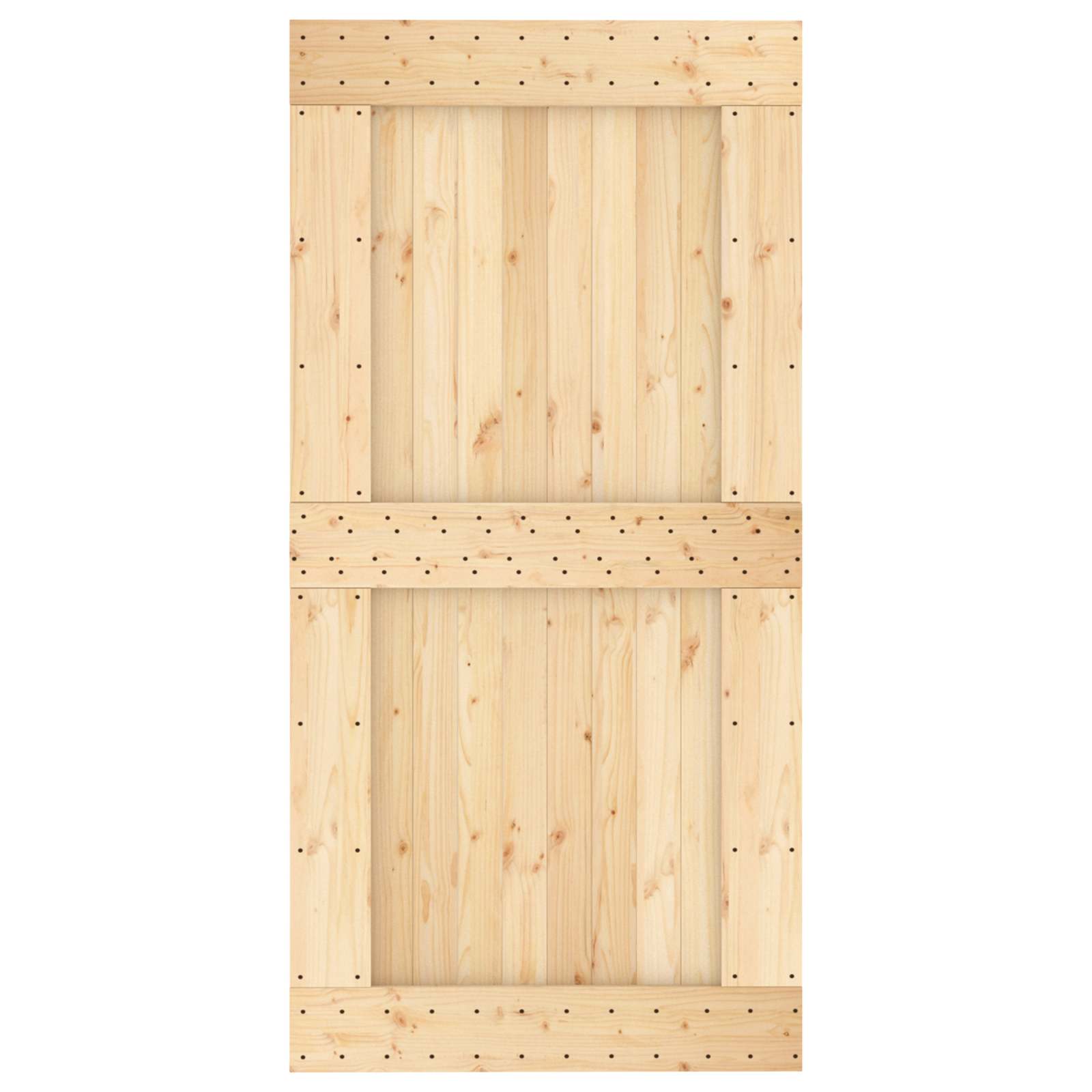 Tür NARVIK Natur 80 x 210 cm Massivkiefer
