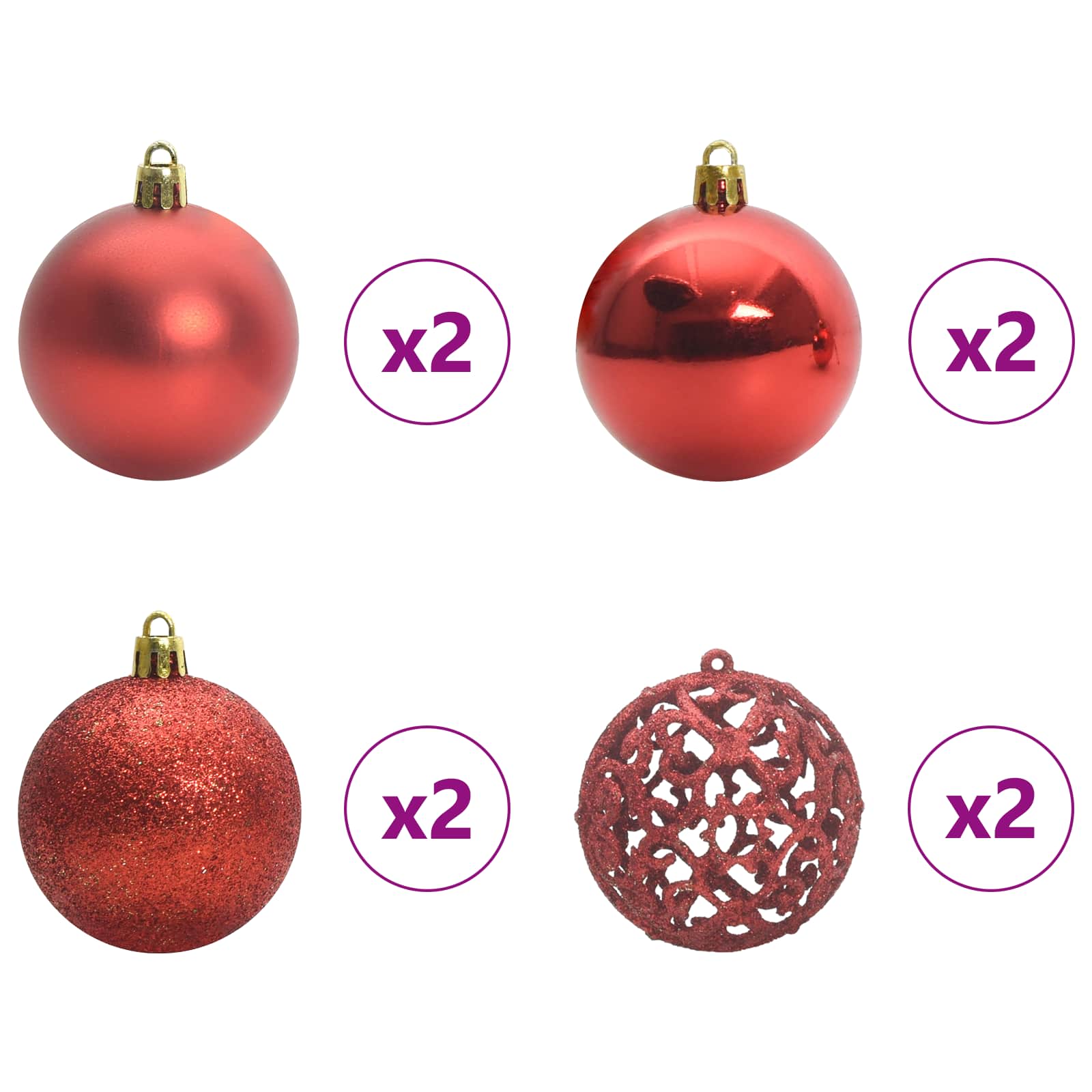 Künstlicher Weihnachtsbaum Weiß 120 cm PVC und Stahl