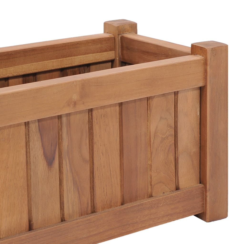 Hochbeet 150x30x25 cm Massivholz Teak