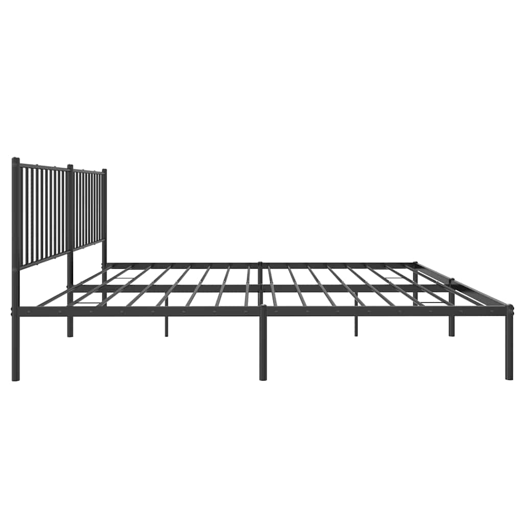 Bettgestell Metall Schwarz 75x190 cm
