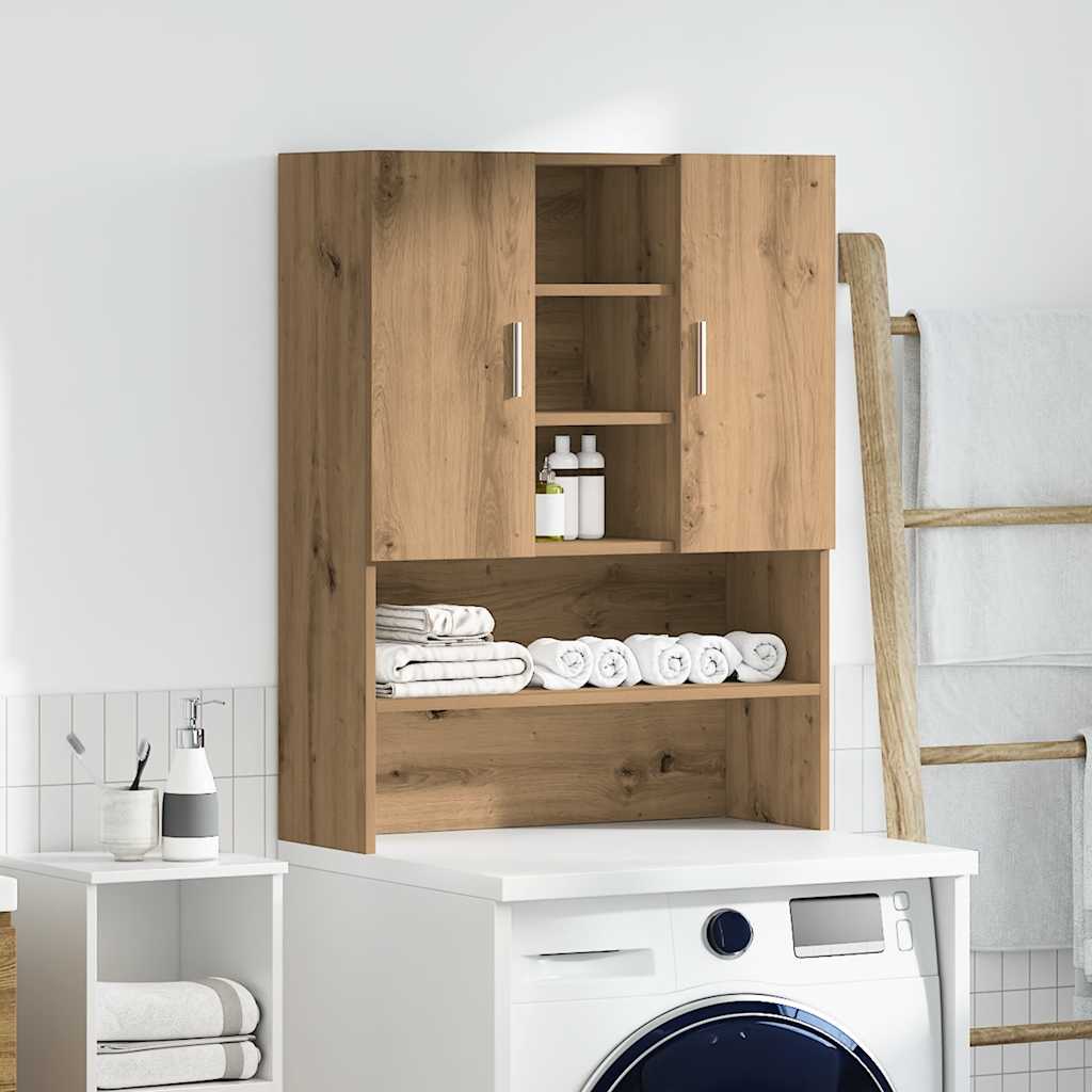 Waschmaschinenschrank Weiß 70,5x25,5x90 cm