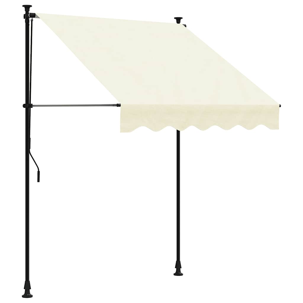 Einziehbare Markise Handbetrieben 150 cm Anthrazit