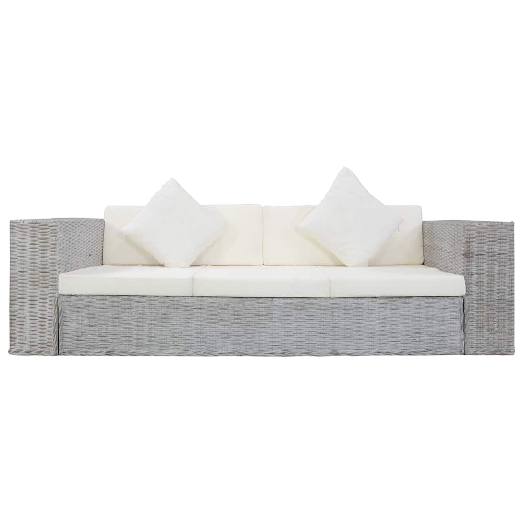 2-Sitzer Sofa Echtes Rattan