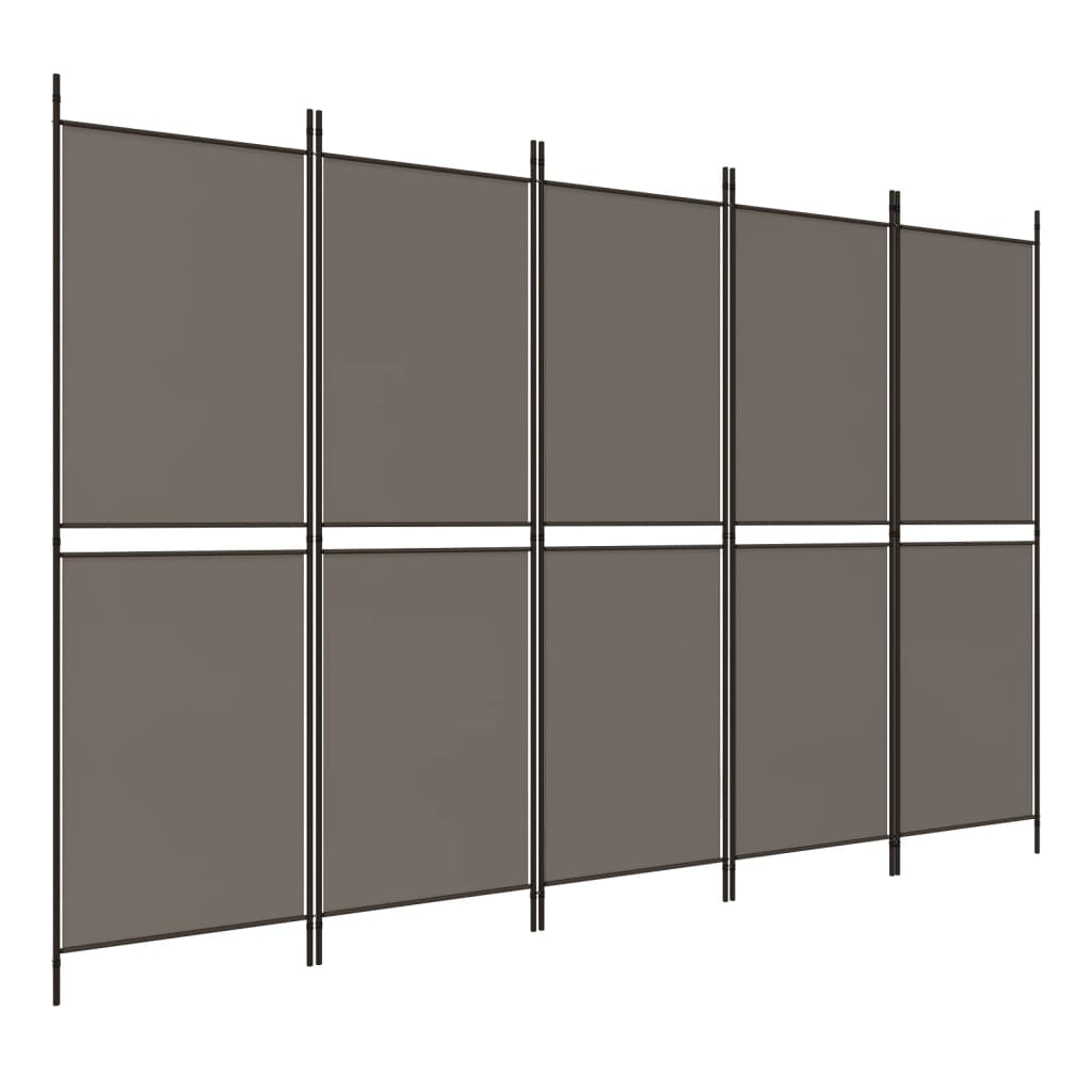 3-teiliger Raumteiler Beige 150 x 180 cm Stoff