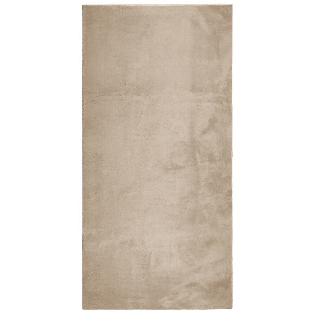 Teppich HUARTE Kurzflor Weich und Waschbar Anthrazit 60x110 cm